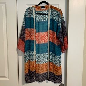 Multi color kimono